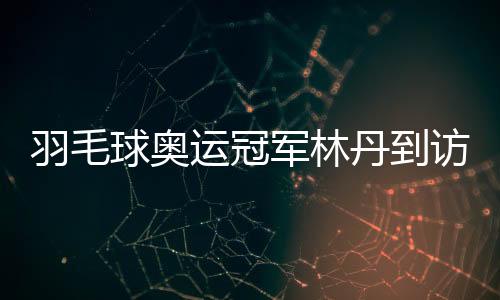 羽毛球奥运冠军林丹到访家乡高校与师生面对面交流