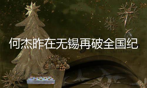 何杰昨在无锡再破全国纪录 中国马拉松跑进206时代