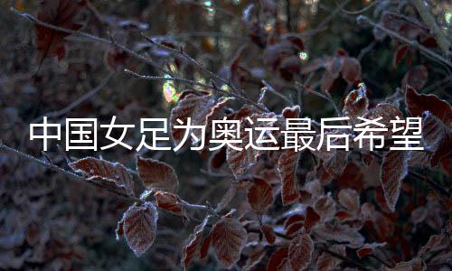 中国女足为奥运最后希望而战，遭遇韩国队胜率几何？
