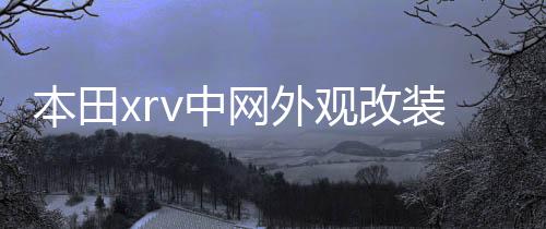 本田xrv中网外观改装件爆改前脸保险杠专用装饰亮条汽车用品配件